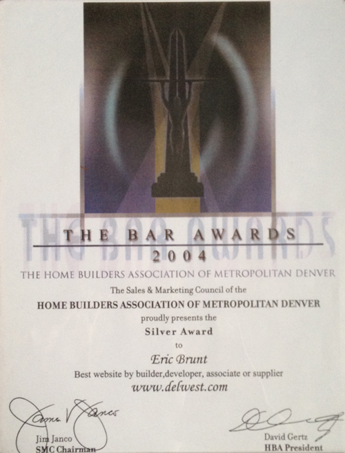 2004 Home Builders Association Bar Award